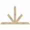 Ekena Millwork Saratoga Rough Sawn Timber Gable Bracket, Douglas Fir, 84"W x 53"H x 2"D x 6"F, 15/12 Pitch GBW084X53X0206SAR00RDF - alternate 1